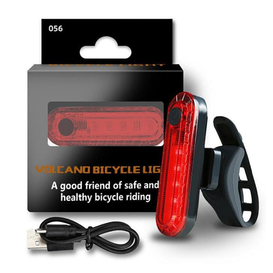 Luces de bicicleta con luz trasera con montar a prueba de agua LED trasero USB Recargable BICI-016