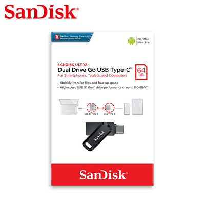 Memoria USB 64GB SANDISK DUAL DRIVE GO USB TYPE-C TIPO C