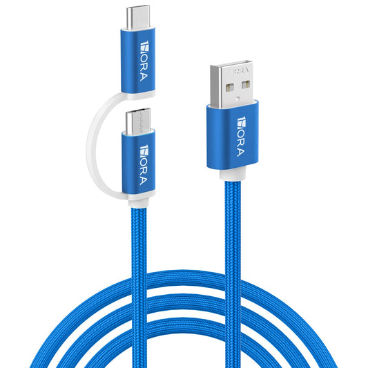 Cable V8 + Tipo C 1Hora 1M